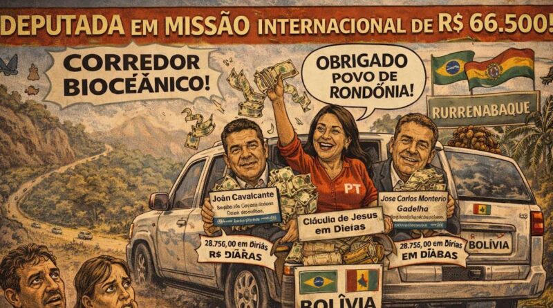 Viagem da deputada Claúdia de Jesus e assessores para Rurrenabaque custou mais de R$ 66 mil em diárias