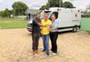 Prefeita Valéria Garcia e vereador Dora agradecem deputado Luizinho Goebel por ambulância de R$ 315 mil para Pimenteiras do Oeste