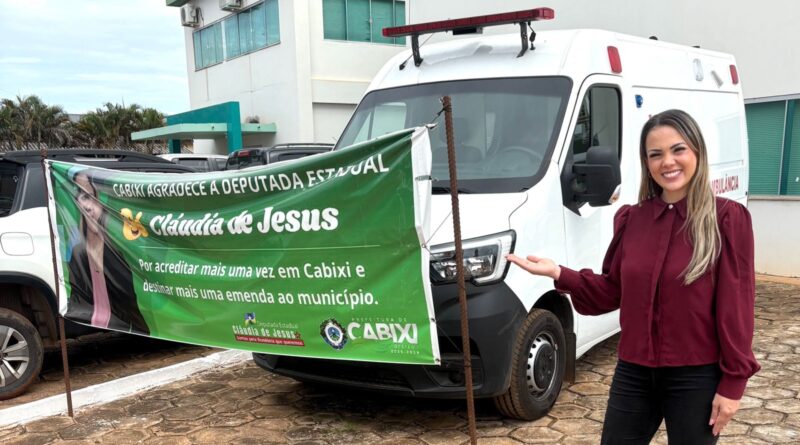 Cabixi reforça atendimento de saúde com nova ambulância adquirida por emenda parlamentar - ambulância em Cabixi