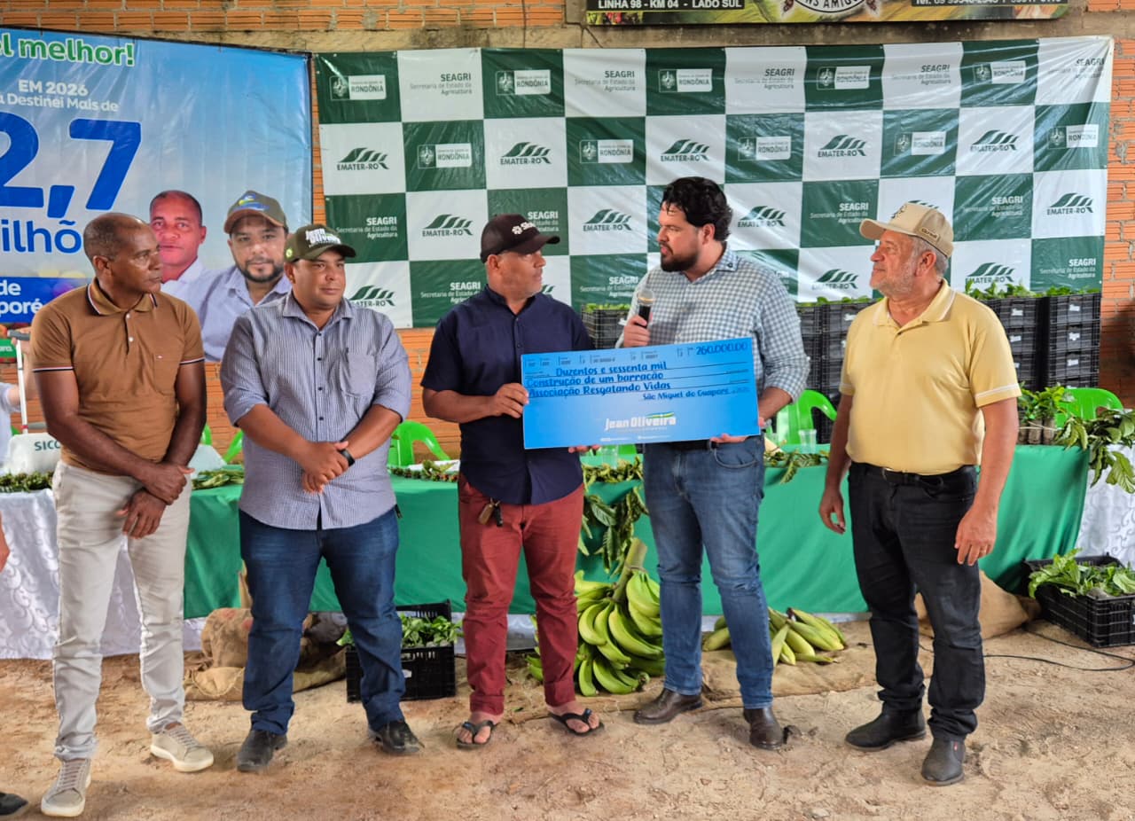 Jean Oliveira entrega barracão para Associação Unidos Resgatando Vidas em São Miguel do Guaporé