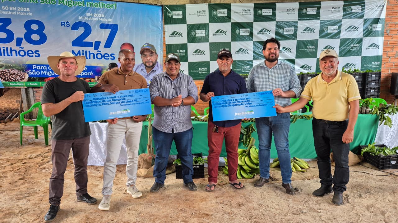 Jean Oliveira inaugura barracão da Associação Bons Amigos e amplia investimentos em São Miguel do Guaporé - Jean Oliveira inaugura barracão São Miguel do Guaporé