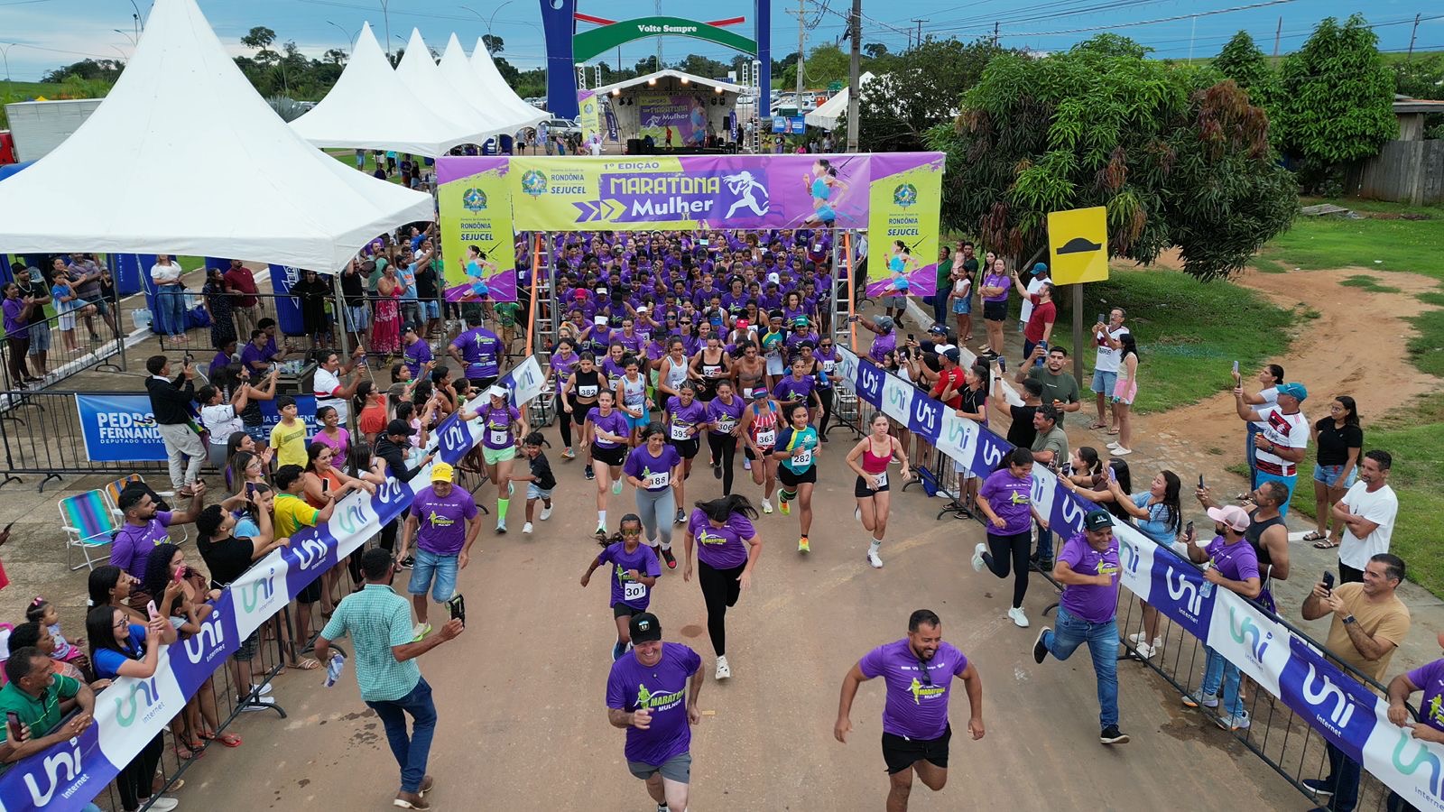 Maratona Mulher em Cujubim destaca união feminina e combate à violência com apoio do deputado Pedro Fernandes - Maratona Mulher Cujubim