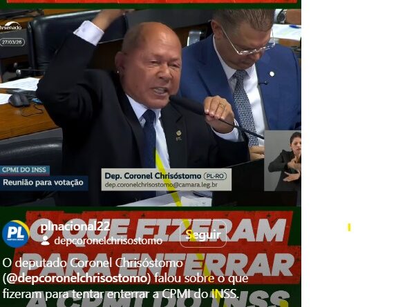 Deputado Coronel Chrisóstomo é o único de Rondônia a votar contra PEC do piso para assistência social - PEC piso assistência social