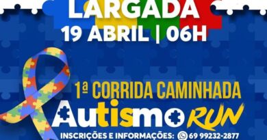 Cacoal promove 1ª Corrida Autismo Run para conscientização sobre o TEA com apoio de Cirone Deiró - Corrida Autismo Run Cacoal