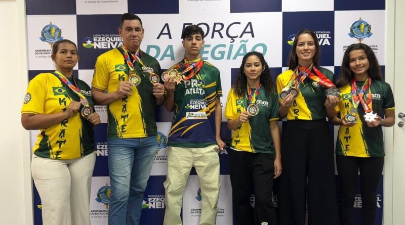 Dragões do Norte conquista 18 medalhas em competições internacionais de karatê com apoio de Ezequiel Neiva - Dragões do Norte karatê